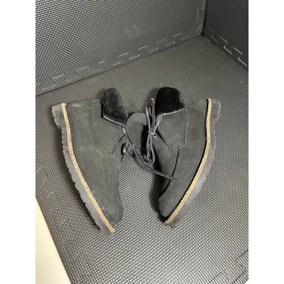 Birkenstock Cabin Core Bakki Black Suede Chukka Boot Women’s Size‎ 38 US 7 - Picture 4 of 7